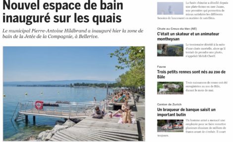 Nouvel espace de bain inauguré sur les quais