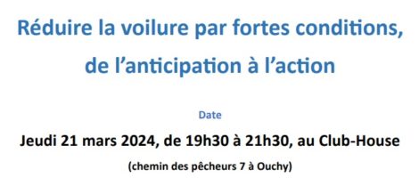 Conférence: Réduire la voilure par fortes conditions, de l’anticipation à l’action