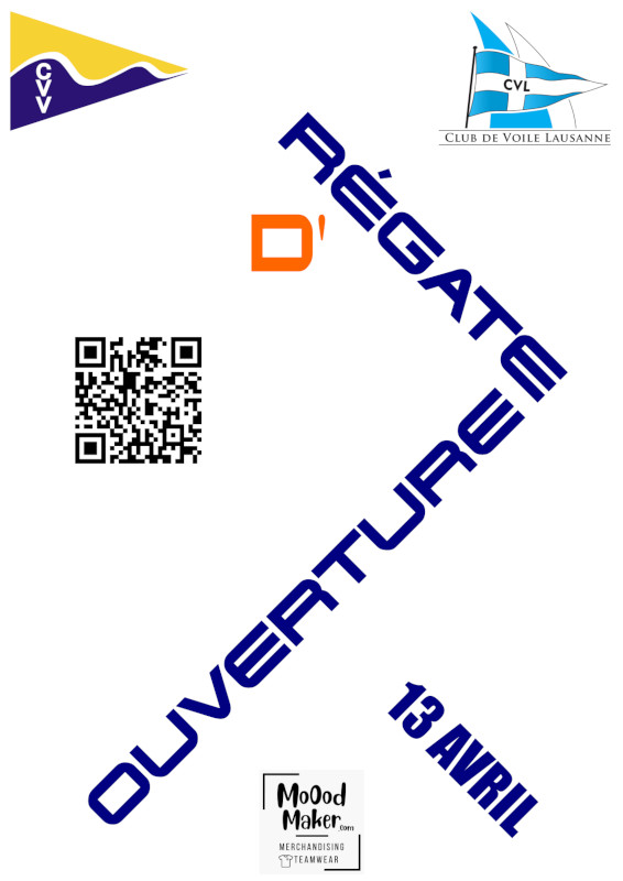 Affiche de la régate d'Ouverture CVL/CVV de la saison 2024