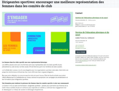 Dirigeantes sportives: encourager une meilleure représentation des femmes dans les comités de club