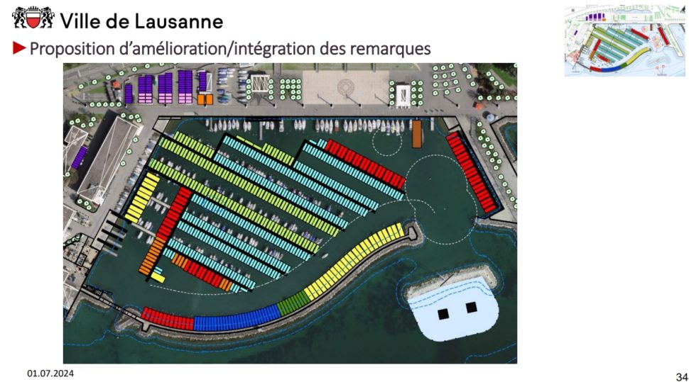 Image présentant une rénovation du futur port d'Ouchy issu de la documentation de la Ville de Lausanne