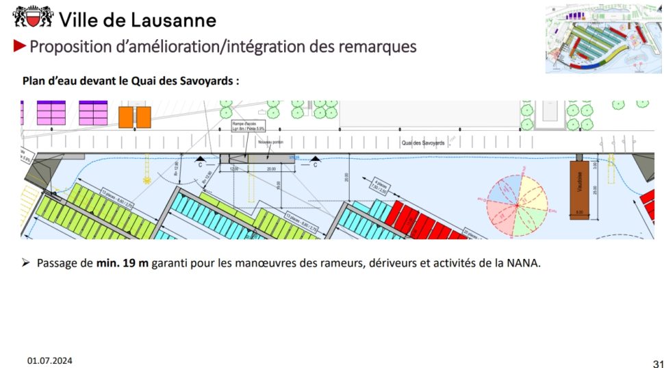 Image présentant une rénovation du futur port d'Ouchy issu de la documentation de la Ville de Lausanne